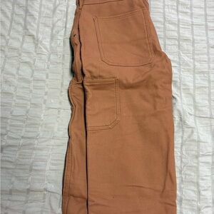 Tan Workwear Pants with Back Pockets